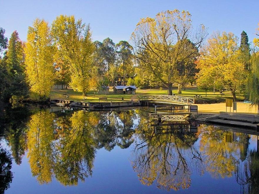 Alpine Riverside Cottages Porepunkah Exterior foto